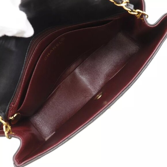 CHANEL ChainShoulder Shoulder Bag A01165 Diana black lambskin Women - Picture 10 of 10